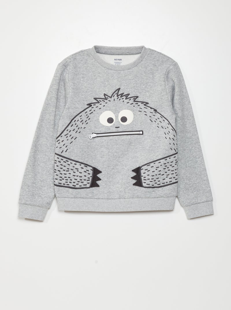 Sudadera de chándal lúdica Gris - Kiabi