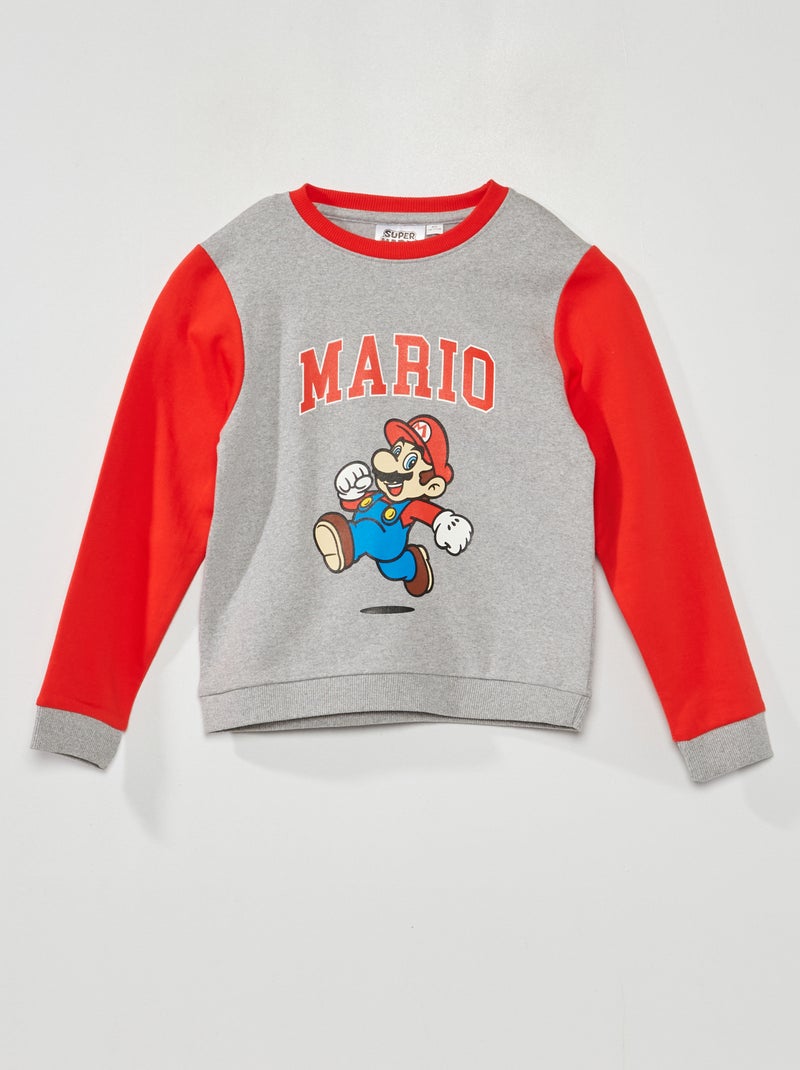 Sudadera de chándal 'Mario' gris/rojo - Kiabi