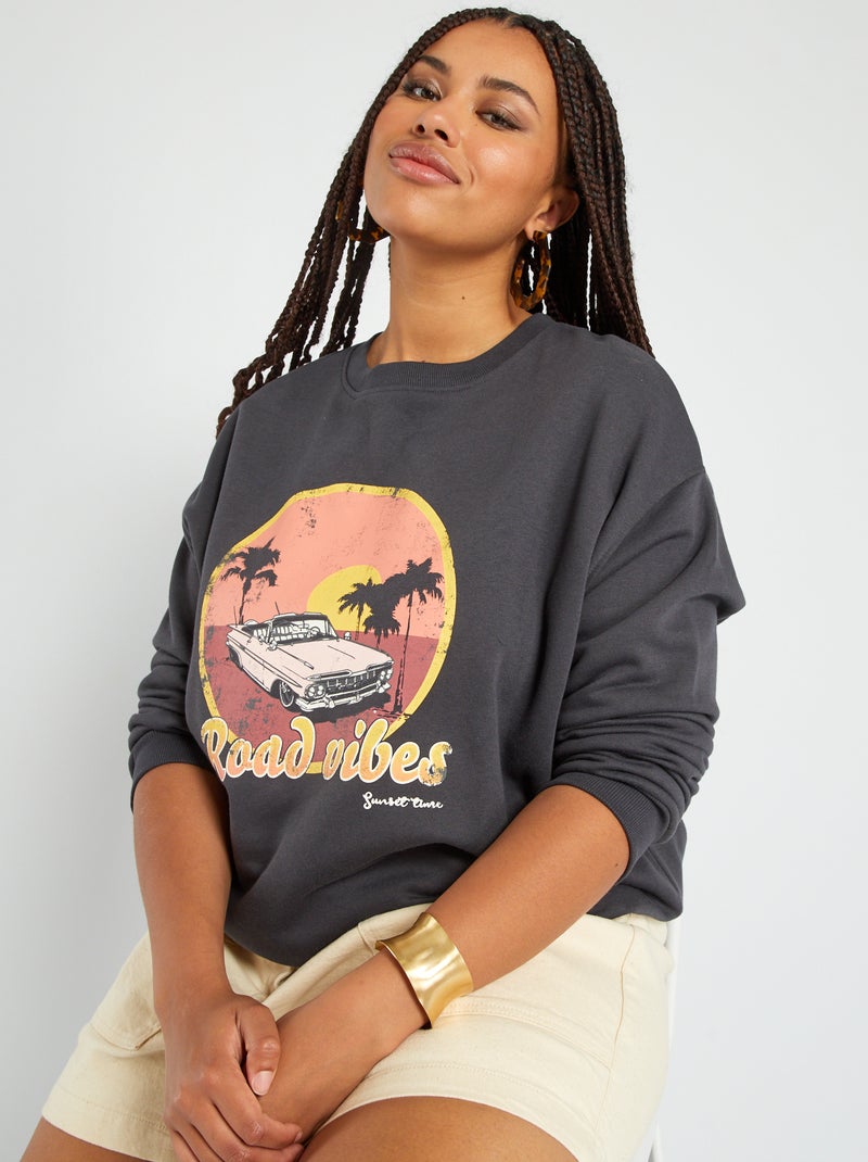 Sudadera de chándal NEGRO - Kiabi