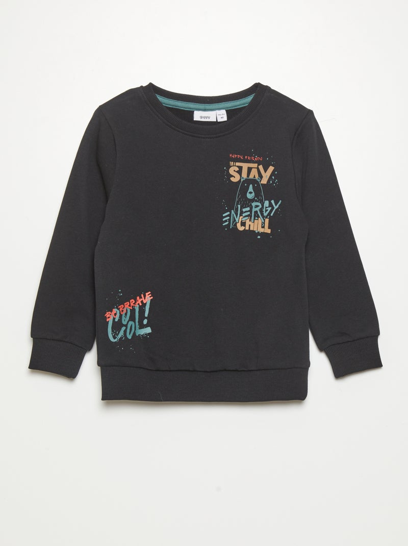 Sudadera de chándal NEGRO - Kiabi
