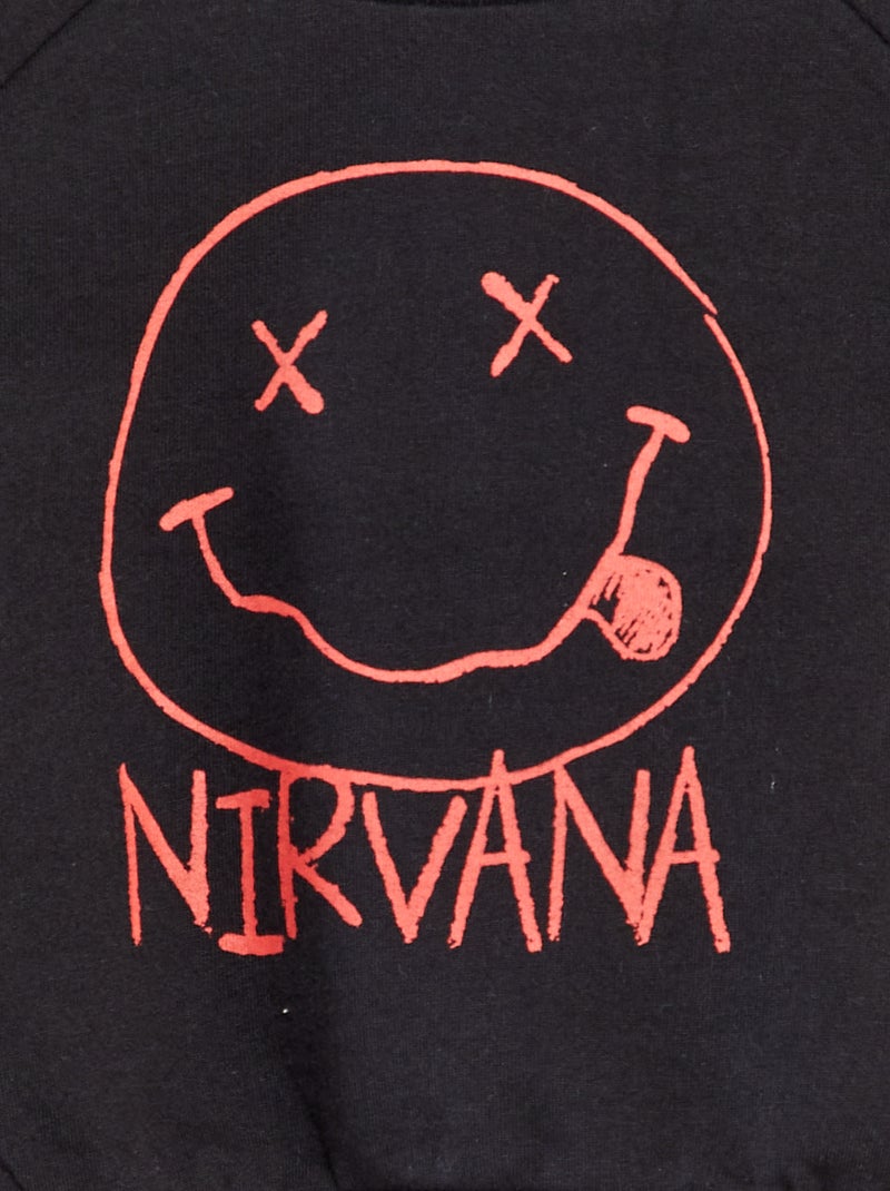 Sudadera de chándal 'Nirvana' negro - Kiabi