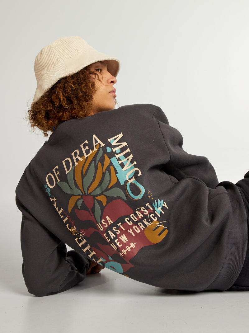 Sudadera de chándal 'Nueva York' GRIS - Kiabi