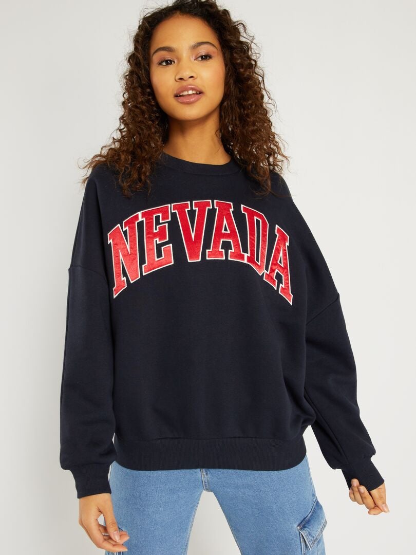 Sudadera de chándal oversize AZUL - Kiabi
