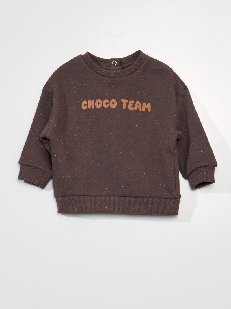 Sudadera de chándal oversize ligera MARRON - Kiabi