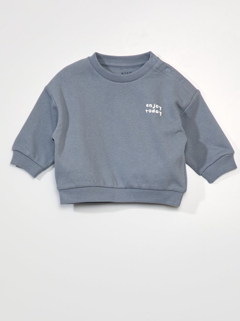 Sudadera de chándal oversize unisex AZUL - Kiabi