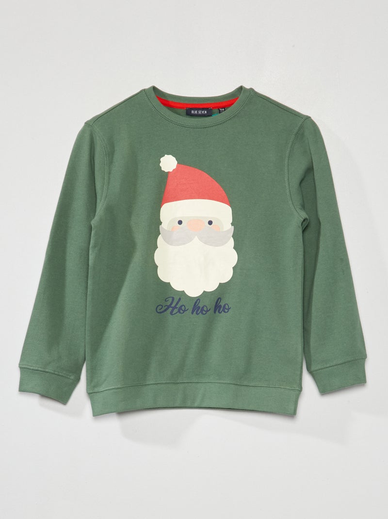 Sudadera de chándal 'Papá Noel' KAKI - Kiabi