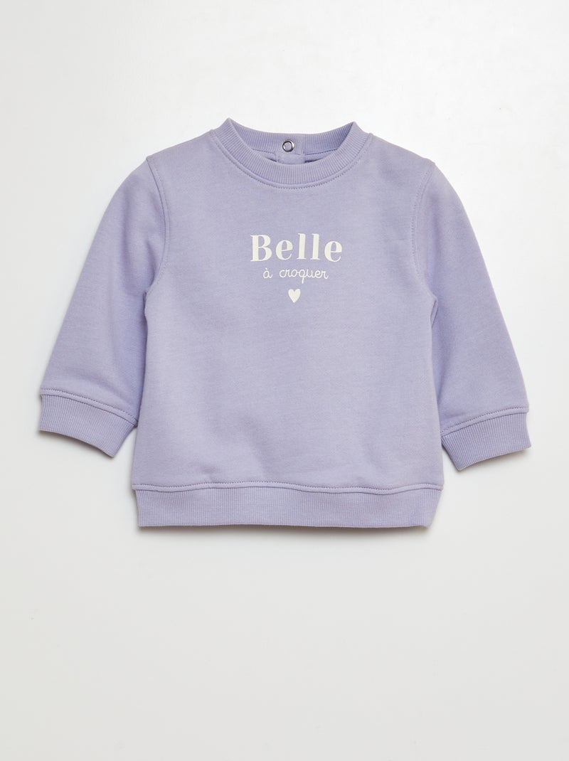 Sudadera de chándal PURPURA - Kiabi