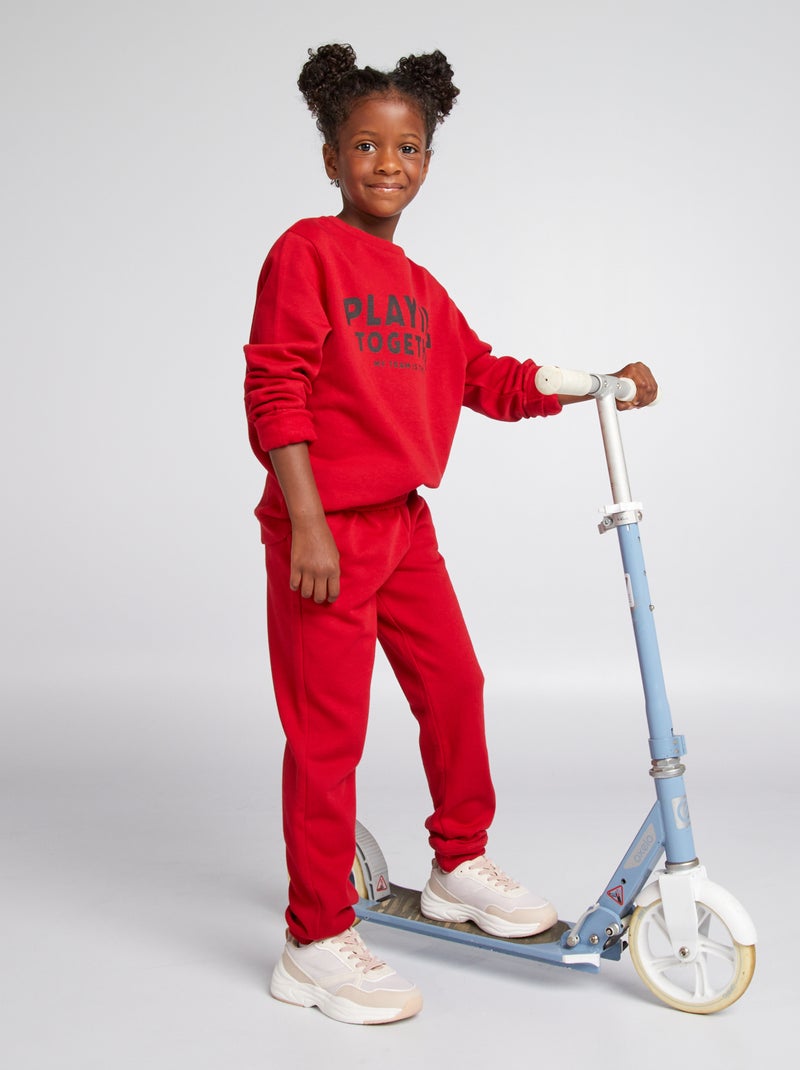 Sudadera de chándal ROJO - Kiabi