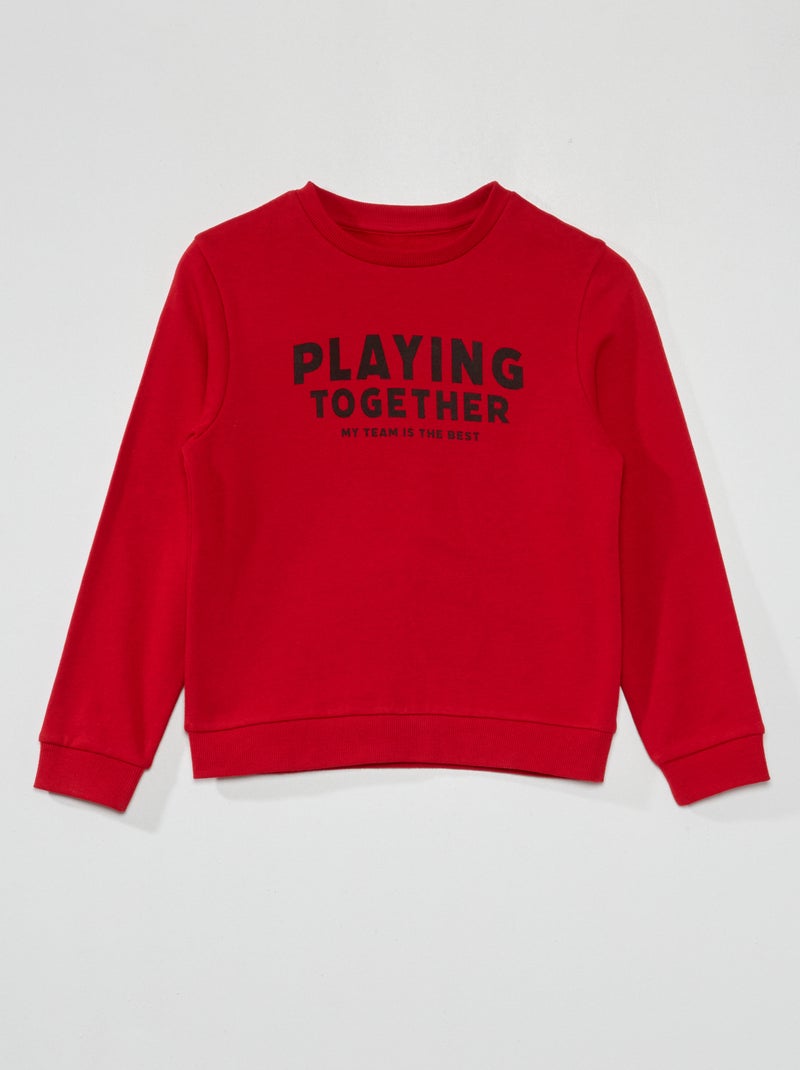 Sudadera de chándal ROJO - Kiabi