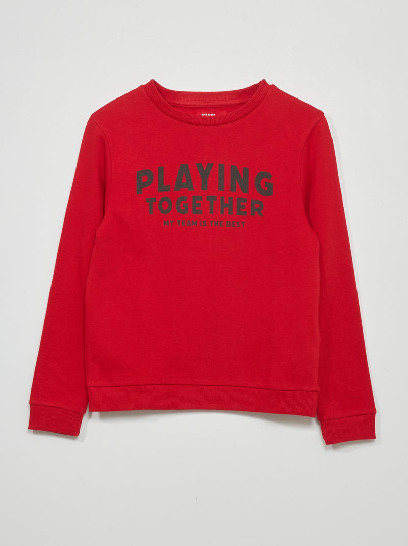 Sudadera de chándal ROJO - Kiabi