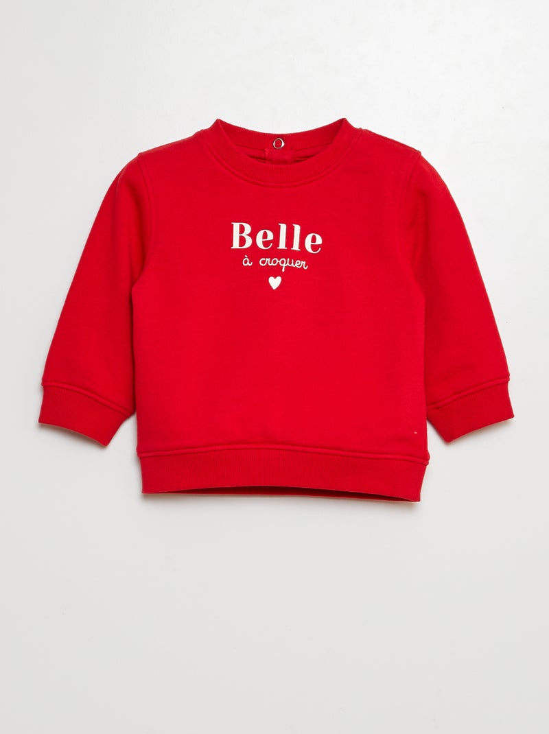 Sudadera de chándal ROJO - Kiabi