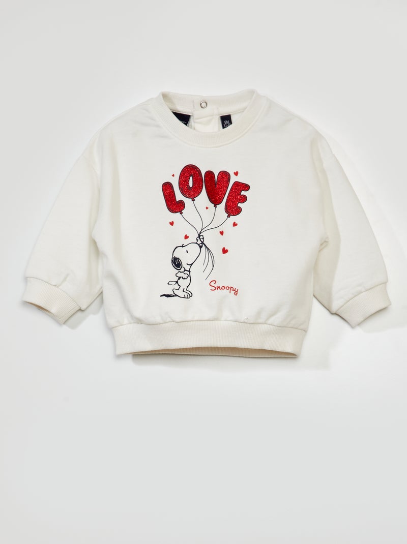 Sudadera de chándal 'Snoopy' BLANCO - Kiabi