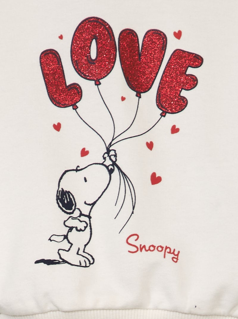 Sudadera de chándal 'Snoopy' BLANCO - Kiabi