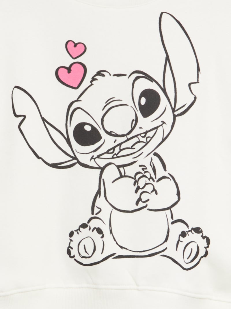 Sudadera de chándal 'Stitch' BLANCO - Kiabi