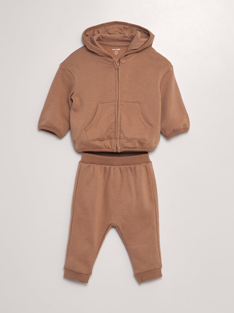 Sudadera de chándal (suave y cálida) MARRON - Kiabi