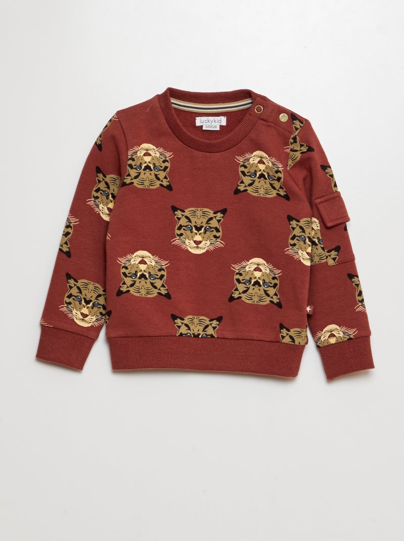 Sudadera de chándal 'tigre' - 'Van Gennip' ROJO - Kiabi