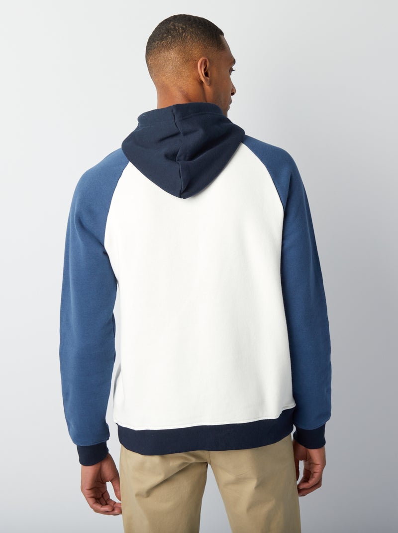 Sudadera de chándal tipo universidad americana BLANCO - Kiabi