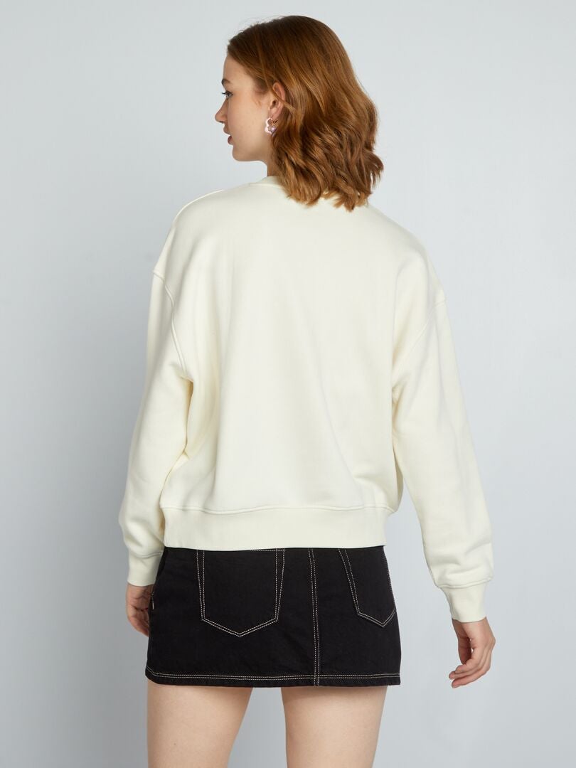 Sudadera de chándal universidad americana BEIGE - Kiabi
