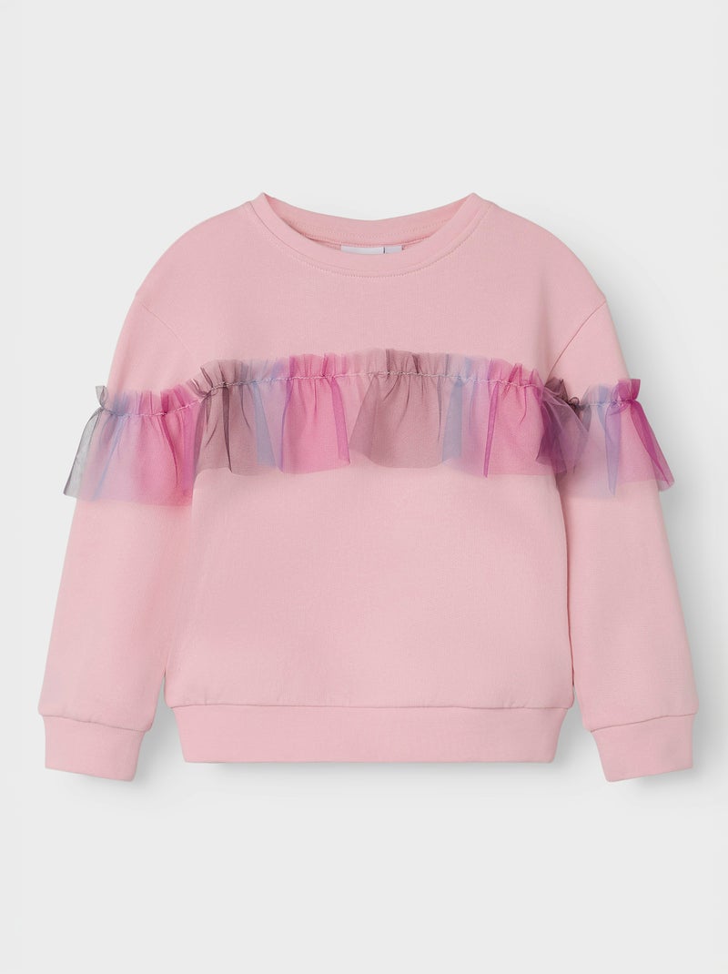 Sudadera de chándal y tul  - Guppy Rosa - Kiabi