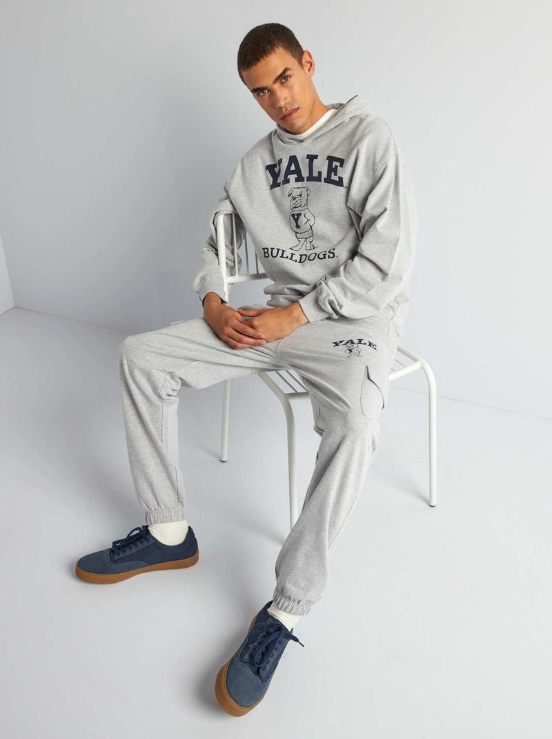 Sudadera de chándal 'Yale' gris chiné - Kiabi
