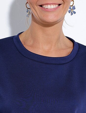 Sudadera de corte cómodo con mangas 3/4 - Afibel