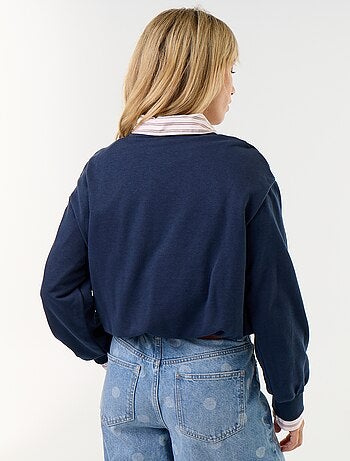 Sudadera de corte globo de felpa