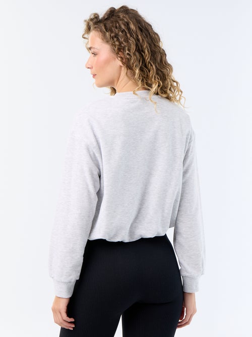 Sudadera de corte globo de felpa - Kiabi