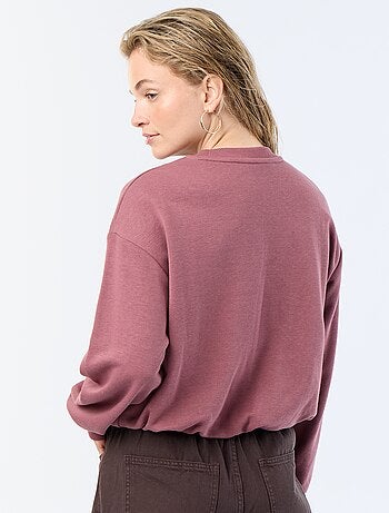 Sudadera de corte globo de felpa