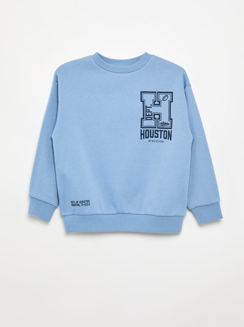 Sudadera de corte holgado de felpa - Kiabi Sudadera de corte holgado de felpa - Kiabi