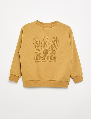 Sudadera de corte holgado de felpa