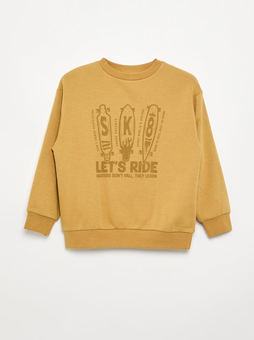 Sudadera de corte holgado de felpa - Kiabi Sudadera de corte holgado de felpa - Kiabi