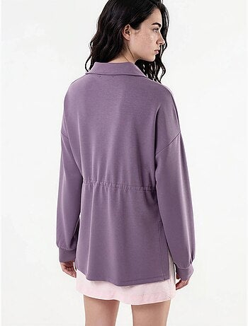 Sudadera de corte relajado con cuello y cremallera busem