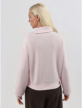 Sudadera de corte relajado con cuello y cremallera busem