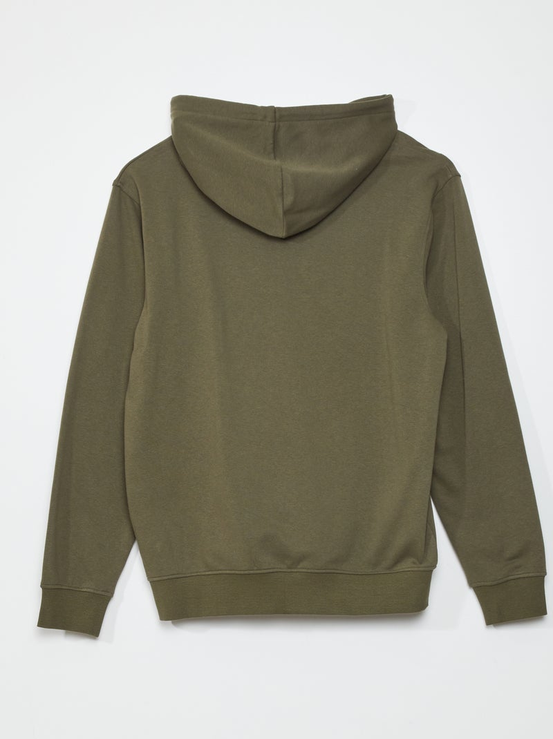 Sudadera de cremallera con capucha KAKI - Kiabi