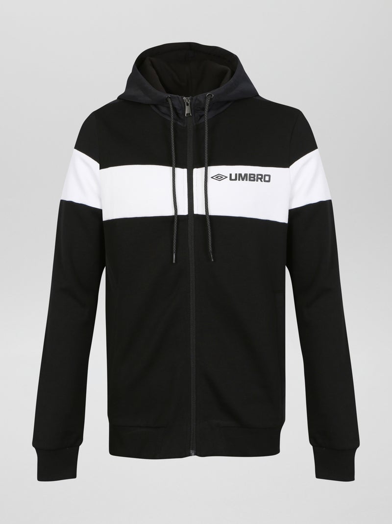 Sudadera de cremallera con capucha 'Umbro' NEGRO - Kiabi