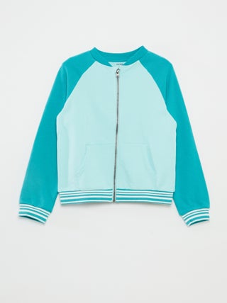 Sudadera de cuello alto con cremallera