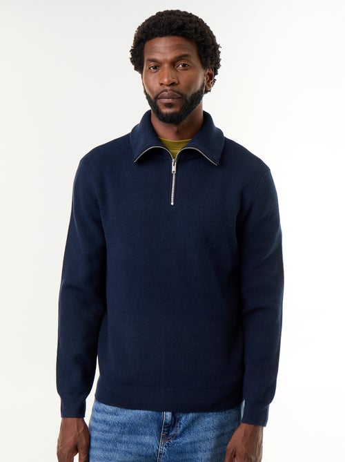 Sudadera de cuello alto con cremallera - Kiabi
