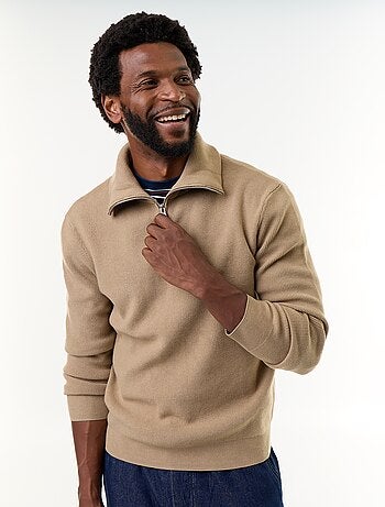 Sudadera de cuello alto con cremallera