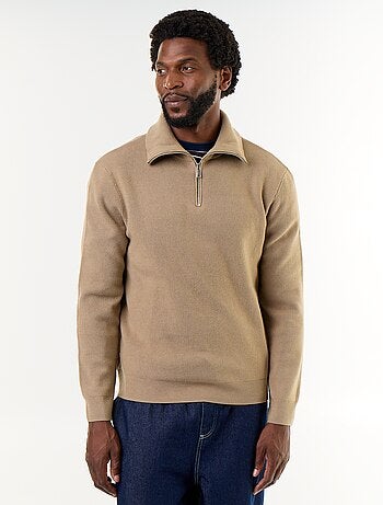 Sudadera de cuello alto con cremallera