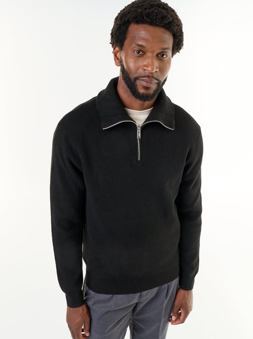 Sudadera de cuello alto con cremallera - Kiabi