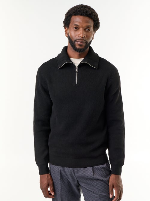 Sudadera de cuello alto con cremallera - Kiabi