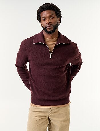 Sudadera de cuello alto con cremallera