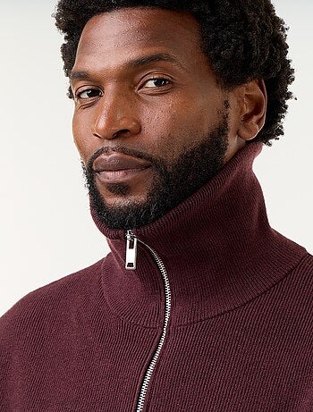 Sudadera de cuello alto con cremallera