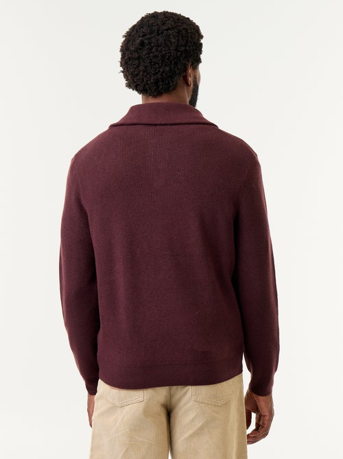 Sudadera de cuello alto con cremallera - Kiabi