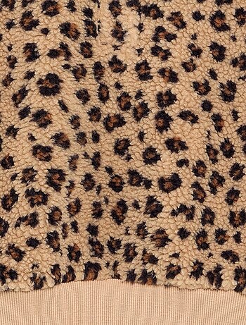 Sudadera de cuello alto de borreguito