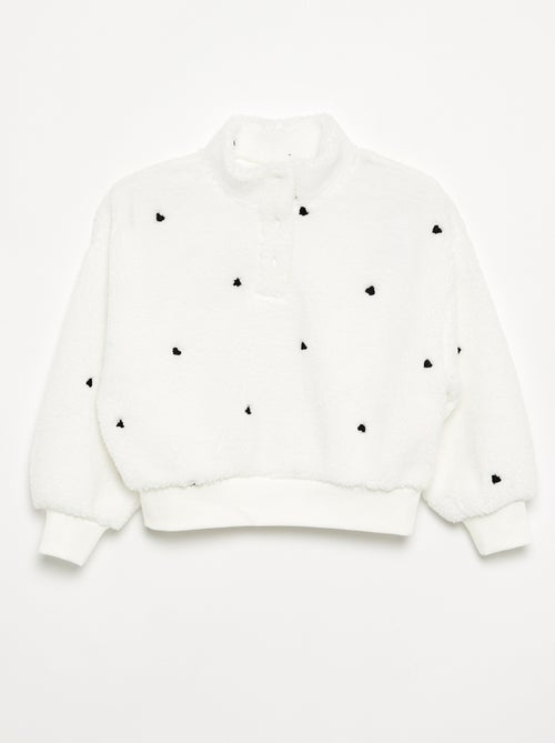 Sudadera de cuello alto de borreguito - Kiabi Sudadera de cuello alto de borreguito - Kiabi