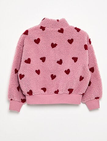 Sudadera de cuello alto de borreguito