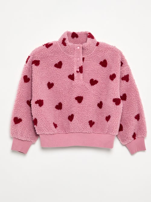 Sudadera de cuello alto de borreguito - Kiabi Sudadera de cuello alto de borreguito - Kiabi