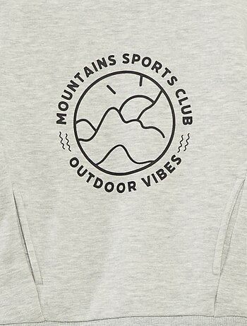 Sudadera de cuello alto holgada en polar