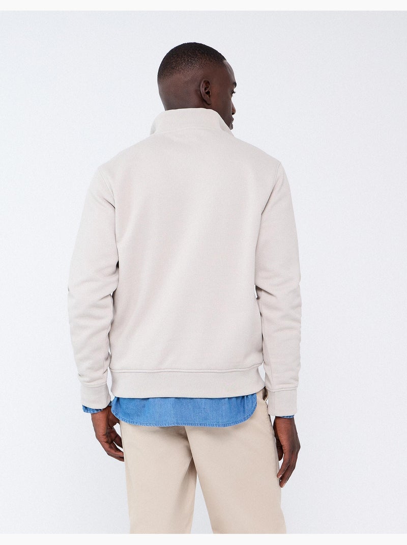 Sudadera de cuello alto, mo fashion Beige - Kiabi